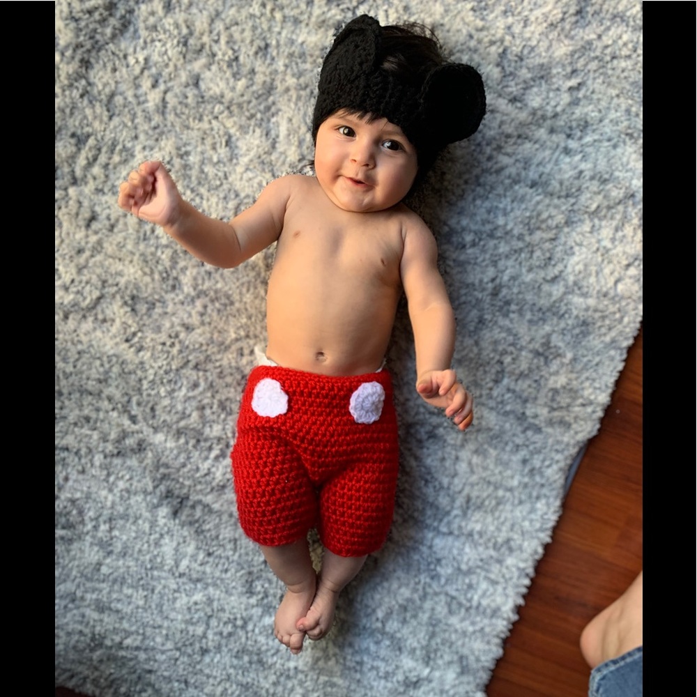 Crochet Mickey Costume Set